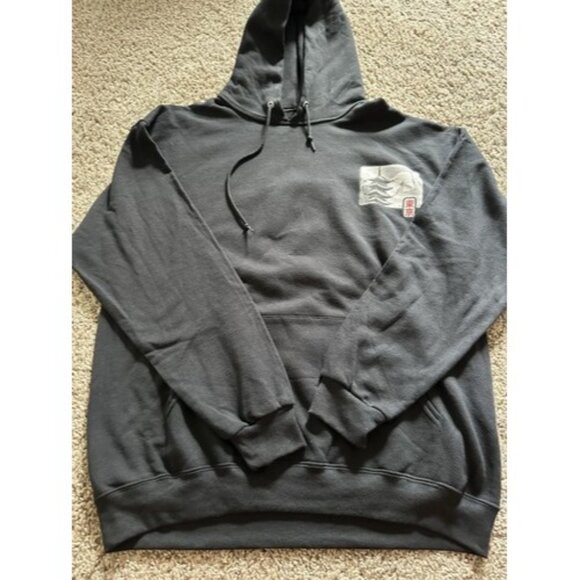 Tokyo Japan Hooded Sweatshirt Japanese Script 7 Latitude Longitude Size Medium - Picture 1 of 15